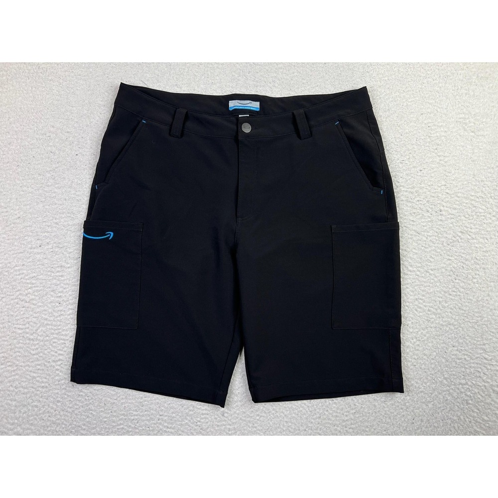 Amazon Shorts Mens XL Black Flex Cargo Stretch Workwear Pockets 11 Inseam